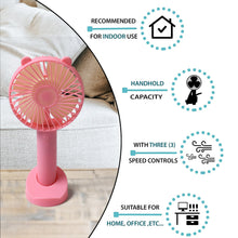 4813 PORTABLE CLASSIC HAND FAN TABLE FAN 3 STEP SPEED SETTING FAN PERSONAL DESK FAN SUITABLE FOR OFFICE , SCHOOL & HOME USE (battery not included)