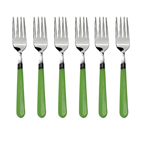 2268 Stainless Steel Forks with Comfortable Grip Dining Fork Set of 6 Pcs 