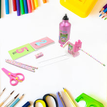 12-Piece Stationery Set: Pencil Box, Pencils, Erasers & More