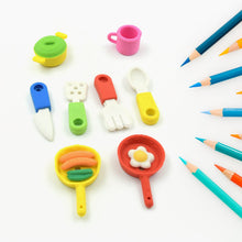 Fancy & Stylish Mini Erasers for Kids (9 or 8 Pc Set) - Fun Designs, Party Favors