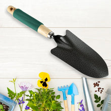 7593 Gardening Tools - Hand Cultivator, Trowel, Heavy Duty with Ergonomic Wooden Handle for Transplanting and Digging (3 Pcs Set)