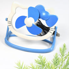 7708 HELLO KITTY CARTOON FAN CUTE BRIGHT COLOR DESKTOP OFFICE USB MINI FAN PERSONAL DESKTOP FAN (Battery Not Include)