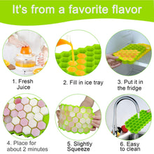 0998  Silicone Ice Cube Trays 32 Cavity Per Ice Tray [Multi color]