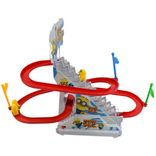 4480  Ducks Climb Stairs Toy Roller Coaster, Electric Duck Chasing Race Track Set, Fun Duck Stair Climbing Toy with Flashing Lights Music and 3 Ducks, Small Ducks Climbing Toys