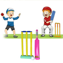 8027 Plastic Cricket Bat Ball Set for Boys and Girls 