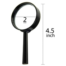 17781 Magnifying glass Lens - reading aid made of glass - real glass magnifying glass that can be used on both sides - glass breakage-proof magnifying glass, Protect Eyes, 50 mm