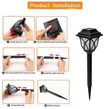 6625 Solar Garden Lights LED Outdoor Stake Spotlight Fixture for Garden Light (Pack of 2pc )