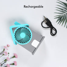 4799 Mini House Fan House Design Rechargeable Portable Personal Desk Fan For Home , Office & Kids Use (Battery Not Include)