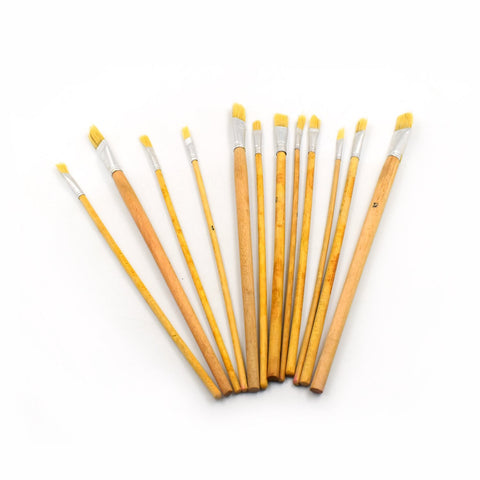 6048 Brown Art Brush Set for Artists (Pack of 12) 