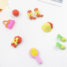 Fancy & Stylish Mini Erasers for Kids (9 or 8 Pc Set) - Fun Designs, Party Favors