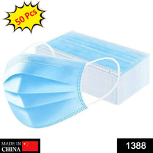 1388 Disposable Ear Loop Elastic Face Mask (50 Pc) 