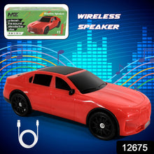 12675 Wireless Bluetooth Speaker Portable Car Shape Music Speaker Support Bluetooth, TF Card, USB, Fm Radio Function Unique Shape Car Speaker