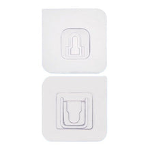 1746 ADHESIVE PLASTIC WALL HOOKS HEAVY DUTY HOOKS ( 1 Pair ) 