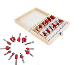 0406 12 / 15pcs Milling Cutter Router Bit Set