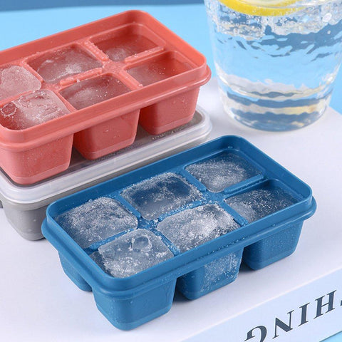 4741 6 Grid Silicone Ice Tray used in all kinds of places like household kitchens for making ice from water and various things and all.