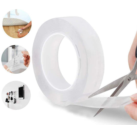 882 Double Sided Nano Adhesive Tape, 3 meter Washable Traceless Nano Gel Tape, Multipurpose