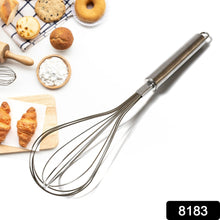 8183 Kitchen Whisk, Stainless Steel Kitchen Tool Non-Scratch Best Stainless Steel Whisk for Perfect Metal Hand Whisk for Cooking Soup Whisking Spatula Tool Is a Great Kitchen Accessory or Gift (1 Pc / 29cm)