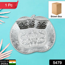 5479 DECORATIVE MUKHWAS SERVING TRAY SERVING MUKHWAS PLATE FANCY CANDY TRAY DRY FRUIT SERVING TRAY (1 Pc Set)