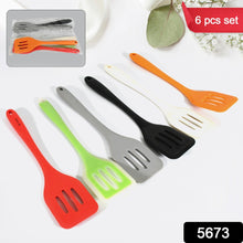 Multipurpose Silicone Spoon, Silicone Basting Spoon Non-Stick Kitchen Utensils Household Gadgets Heat-Resistant Non Stick Spoons Kitchen Cookware Items For Cooking and Baking (6 Pcs Set)