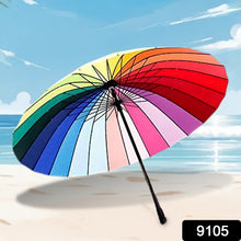 9105 Rainbow Umbrella for Men & Women (Multicolor)