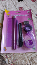 17503 Stationary Sets For kids (8 pcs set), Educational item And gift set for kids Set includes 2 pencil, ruler, sharpener, eraser, cutter, tap and pen.